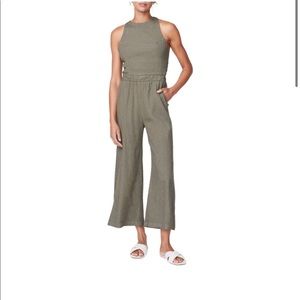 Monrow linen racerback jumpsuit